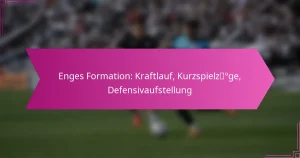 Enges Formation: Kraftlauf, Kurzspielzüge, Defensivaufstellung